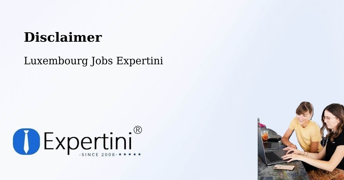 Disclaimer – Winseler - Luxembourg Jobs Expertini